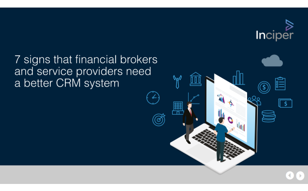 7 signs that financial brokers and service providers need a better CRM system ebook cover