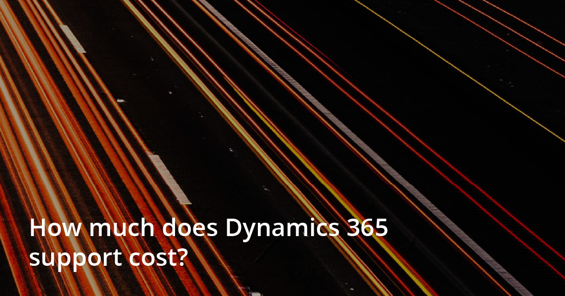 How much does Dynamics 365 support cost?